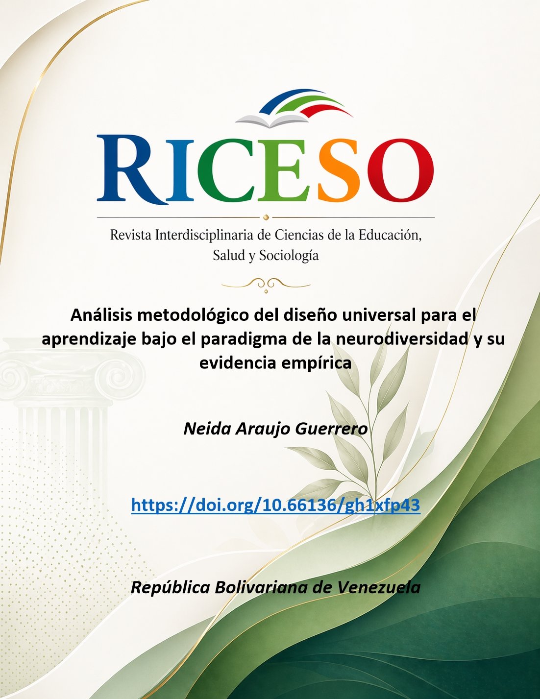 Análisis metodológico del diseño universal para el aprendizaje bajo el paradigma de la neurodiversidad y su evidencia empírica